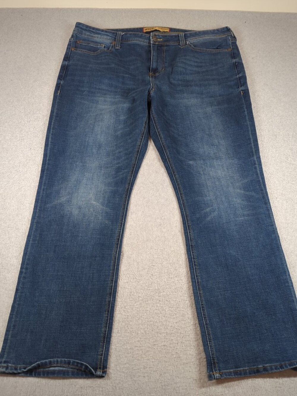 Seven7 Jeans Men's 38x30 (Actual 40x30) Blue Denim Straight Fit Classic Stretch